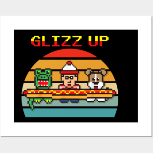 Glizz Up Funny Hot Dog Vintage Posters and Art